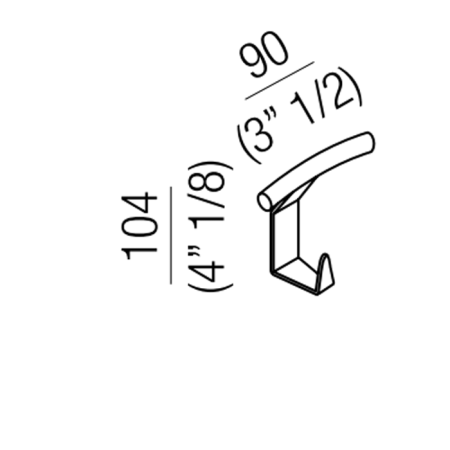 Agape Memory Крючок, цвет: глянец, артикул AMEM864A