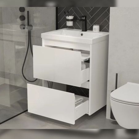 Тумба под раковину подвесная Velvex Klaufs tp.KLA.COM.60.2Y, 60 см, артикул tp.KLA.COM.60.2Y