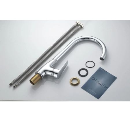 Смеситель для кухни Knotlor KN-11, хром, артикул KN-11