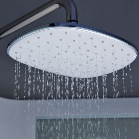 Душевая кабина SSWW W0915 90x90 профиль Белый матовый задние стенки прозрачные