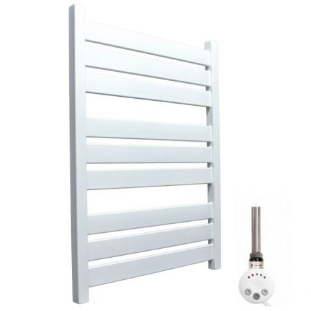 Электрический полотенцесушитель Ника Modern ЛМ 7 80x50 масляный Белый 9 перекладин, артикул ЛМ 7 ЭЛ белый 80х50