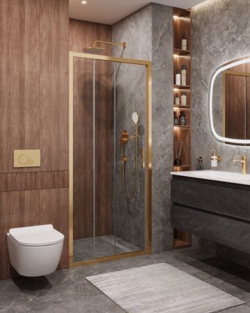 MOLVENO-BF-3-90-C-Cr-IV Душевая дверь, артикул MOLVENO-BF-3-90-C-Cr-IV