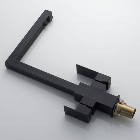 Смеситель для кухни с подключением фильтра Shevanik S148H, черный, артикул S148H