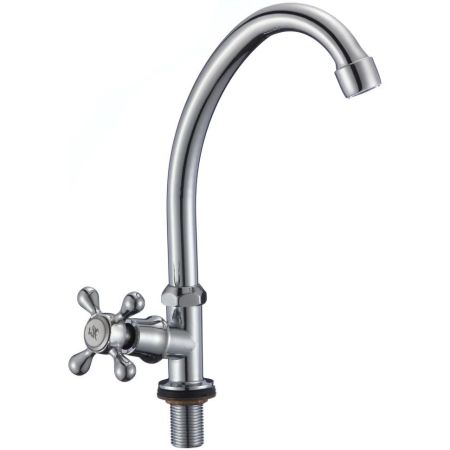 Кран на одну воду Fmark FM4108, хром