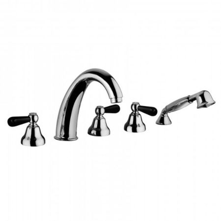 Bongio Mille Nuits Смеситель для ванны, цвет золото/черный фарфор, артикул 22531OR0D