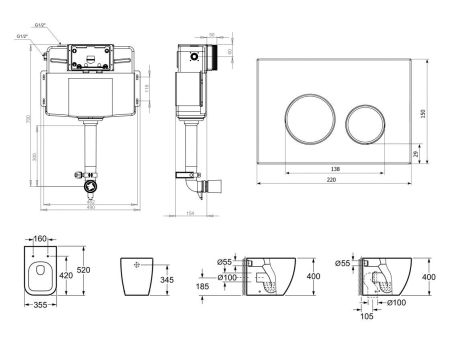 Комплект 4 в 1 Lavinia Boho Relfix One 77060224, артикул 77060224