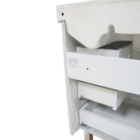 Тумба с раковиной Comforty Никосия 60Н 4142203 Дуб белый, артикул 4142203