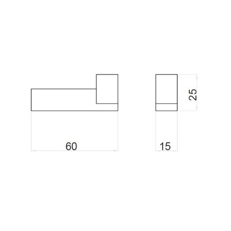 Крючок для ванной Webert Pegaso PE500401015, хром, артикул PE500401015