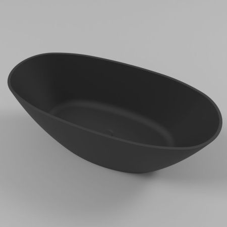 Ванна WHITECROSS Onyx B 160x75 (черный мат) иск. камень