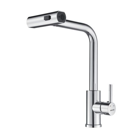 Смеситель для кухни с мультифункциональным изливом Shevanik S263, хром