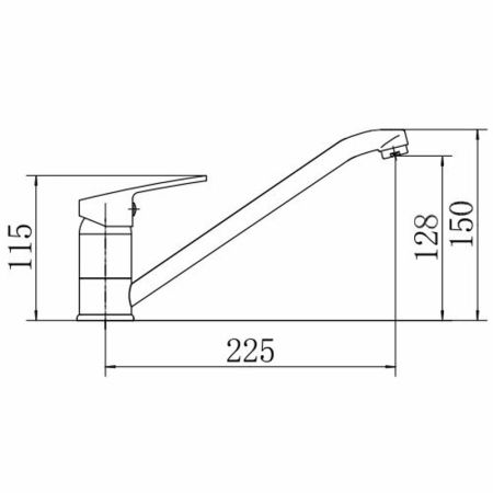 Смеситель для кухни FASHUN A4216, хром