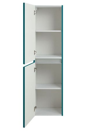 ELEGANT Пенал настенный, подвесной, Бирюзовый матовый AM-ELEGANT-1500-2А-SO-TM-LED, артикул AM-ELEGANT-1500-2А-SO-TM-LED