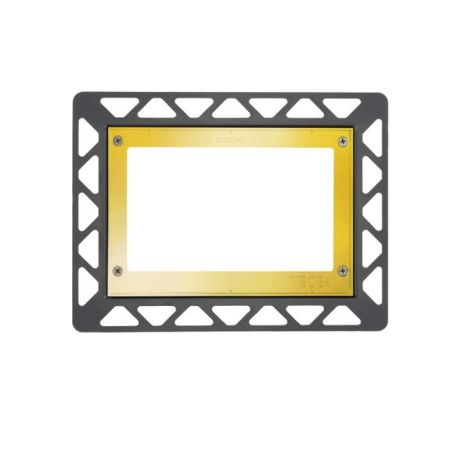Монтажная рамка, TECEloop, 220*290 мм, для установки стеклянных панелей на уровне стены, регулировка глубины 5-18 мм, комплект поставки: монтажная рамка, инструмент для монтажа/демонтажа панели смыва, позолоченная, артикул 9240648