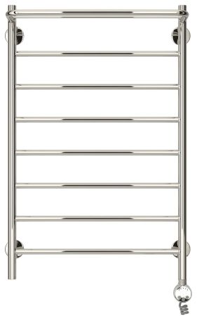 Электрический полотенцесушитель СТИЛЬЕ "Формат 20 ТП" 800х500 (Полка + 7) П16 (Без покрытия), артикул 00520-8050