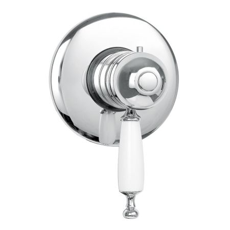 OXFORD См-ль скрытого монтажа моноком. термостат., ручка белая, хром, артикул 19141