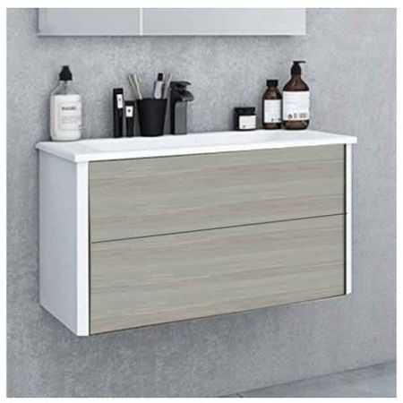 Тумба под раковину АКВАТОН БРУК 79,6 1A202001BCDF0 (подвесная, дуб тёмный шоколад), шт, артикул 1A202001BCDF0