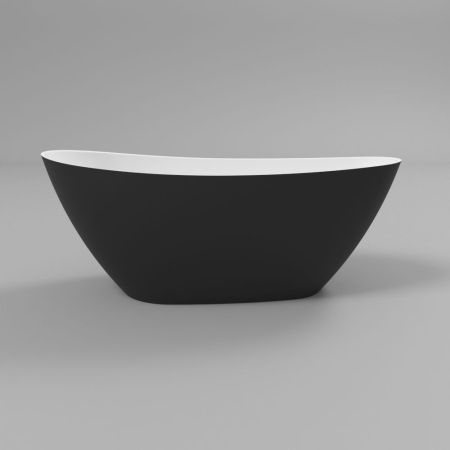 Ванна WHITECROSS Spinel A 150x70 (черный/белый мат) иск. камень, артикул 0209.150070.20100