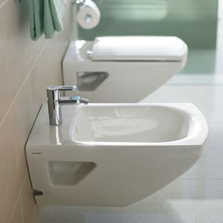 Duravit Caro Подвесное биде 620*360мм с комплектом креплений, цвет белый, артикул 0290150000