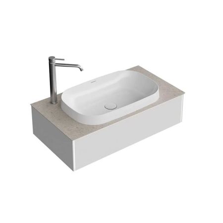 Тумба MAGICA подвесная 90, 1 ящик, утренний серый матовый