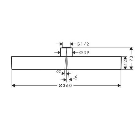 HG Rainfinity Верхний душ 360 1jet, полированное золото
