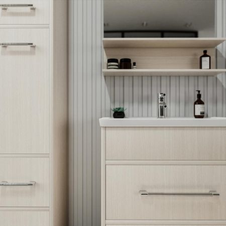 Зеркало Бриклаер ЧИЛИ 70 см, светлая лиственница, артикул 4627125414947