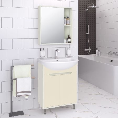 Зеркальный шкаф Runo Эко 60 БЕЛЫЙ (00-00004682), артикул 00-00004682