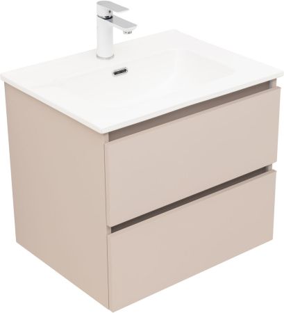 Тумба под раковину Aquanet Вега 2.0 60 бежевый, артикул 00337941