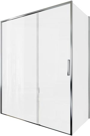 Душевой уголок Aquanet Pleasure Evo 160x90 AE65-160x90-CT профиль хром, прозрачное стекло, артикул AE65-160x90-CT