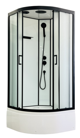 Душевая кабина Royal Bath FATO RB 100CK-М-BL (рифленое), артикул RB100CK-M-BL FATO