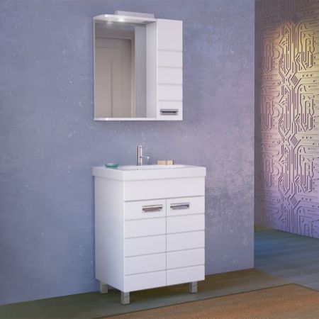 Тумба под раковину Raval Kub 60 Белая, артикул Kub.01.60/N/W