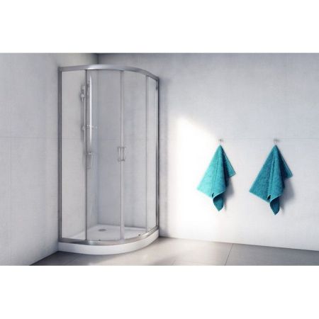 Душевое ограждение EXCELLENT Серия 201 80х80 полукруг (хром), артикул KAAC.1801.800/N
