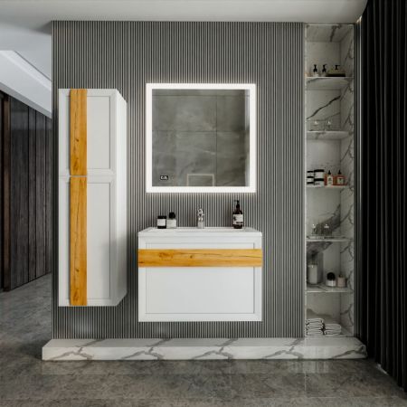 Комплект мебели для ванной Бриклаер БЕРЛИН 80BD, белый, артикул БЕРЛИН 80BD