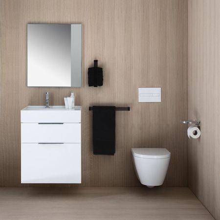 LAUFEN KARTELL Унитаз подвесной 545х370х430 мм., безободковый смыв Rimless, c покрытием LCC, цвет белый, артикул 8.2033.7.400.000.1