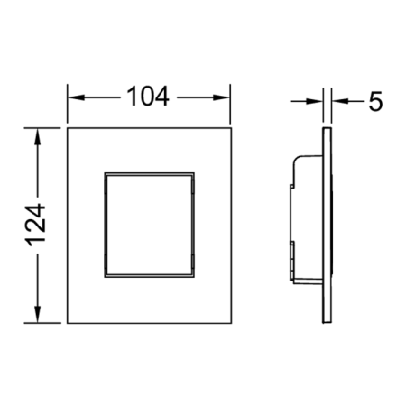 TECEsolid Urinal, сталь, белый глянцевый, артикул 9242432