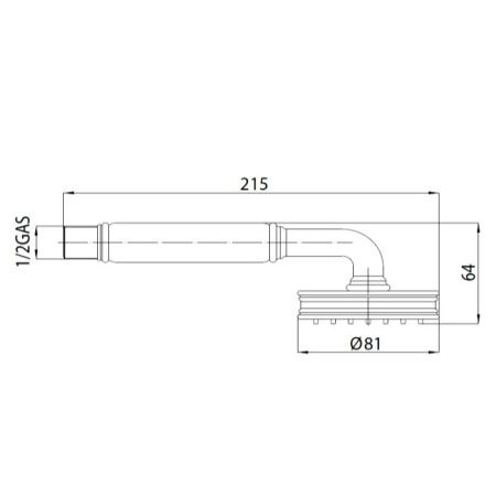 Bossini Liberty Ручной душ Ø81 мм., цвет никель матовый Bossini Liberty Ручной душ Ø81 мм., цвет никель матовый