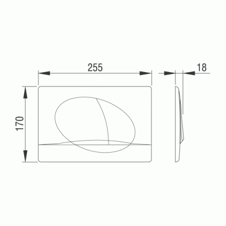 Инсталляция Pestan для подвесного унитаза в комплекте с кнопкой, цвет белый