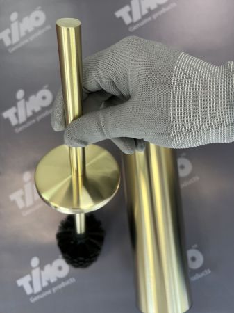 Щетка для туалета напольная Timo Saona 13161/17 золото матовое, артикул 13161/17