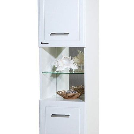 Шкаф пенал Bellezza Коралл 35 4622004080015 с бельевой корзиной Белый, артикул 4622004080015