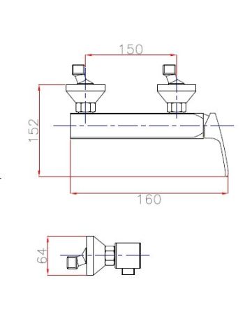 Смеситель для душа Cezares Legend LEGEND-DM-01 Хром