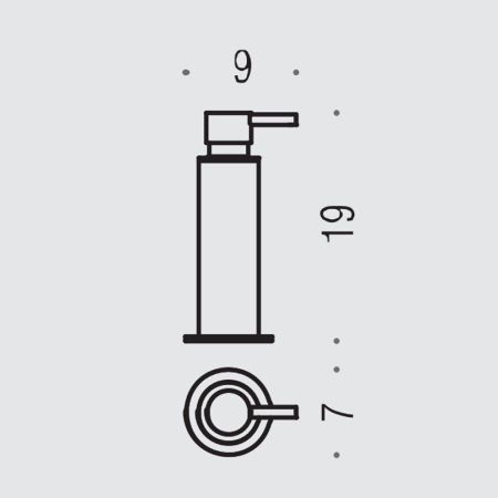 Colombo Plus Дозатор для жидкого мыла, настольный, цвет: хром, артикул W4980.CR