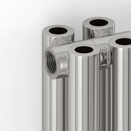 Отопительный радиатор ЭСТЕТ-00 н/ж 1200х405 / 9 сек (Сатин), артикул 071-0332-1209