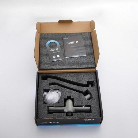 Смеситель для кухни с хирургической ручкой BELZ B79019-3, оружейная сталь