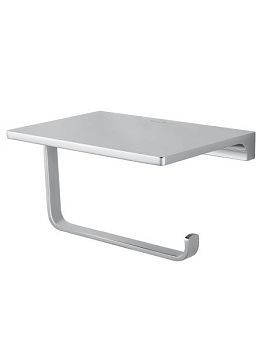 Держатель для туалетной бумаги с полкой WONZON & WOGHAND ECLIPSE, Хром (WW-9126-CR)