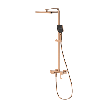 Душевая система со смесителем DQ Dortmund браш.роз.золото (DA1713733)