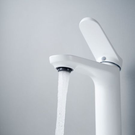 Смеситель для раковины Shevanik S4301C, белый, артикул S4301C