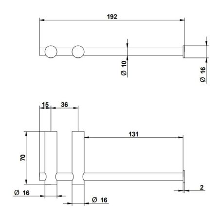 Bongio T Collection Держатель туалетной бумаги, 192х70 мм, цвет матовое французское золото, артикул 30009HM02