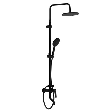 977740300 Jupiter душевая система с ванно-душевым смесителем, черный, артикул 977740300