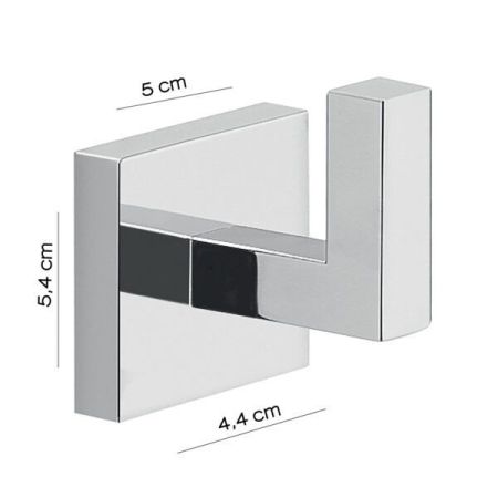 Gedy Elba, крючок одинарный, цвет хром, артикул A026(13)