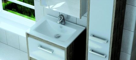 Тумба под раковину Vigo Kolombo 60 Белый Кантри, артикул К-2-600(VGA)-кантри