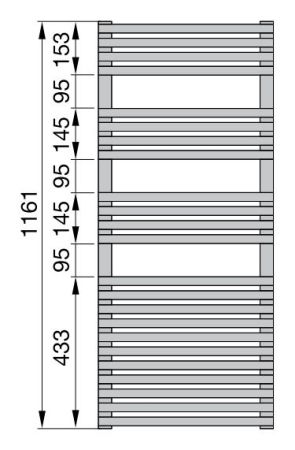 Водяной полотенцесушитель Zehnder Forma Spa LF-120-060-05 Белый, артикул LF-120-060-05